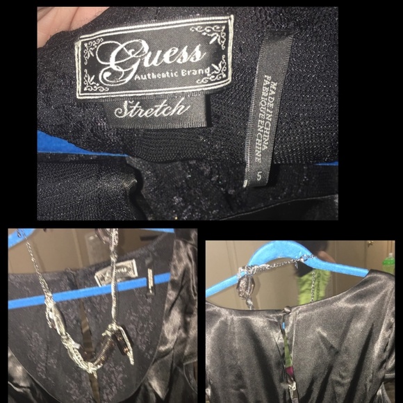 GUESS AUTHENTIC BRAND MINI BLACK DRESS - Picture 1 of 2